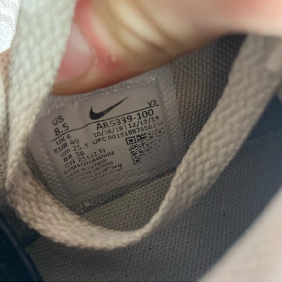 Nike Air Force one sage Womens size 8.5 shoes white leather platform sneakers - Picture 8 of 8